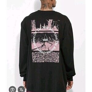 Vans Mens Black Long Sleeve Shirt Size M